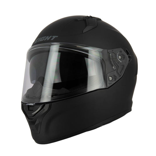 Casque intégral Eight Aero S443 noir mat homologué ECE R22-06 avec écran solaire intégré