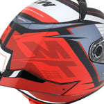 Casco integrale da moto - Thunder grigio opaco/rosso - Vignette | Boutique biker
