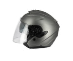 Casco da moto jet grigio E-Tech - Vignette | Boutique biker