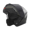 Casque moto modulable noir effet carbone avec logo NOX, homologué et compatible Bluetooth pour motards connectés