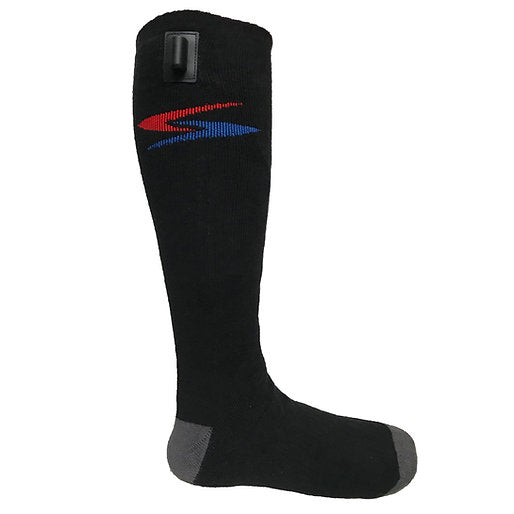 Chaussettes chauffantes gerbing moto ski tissu synthétique noir avec contrôleur chaleur
