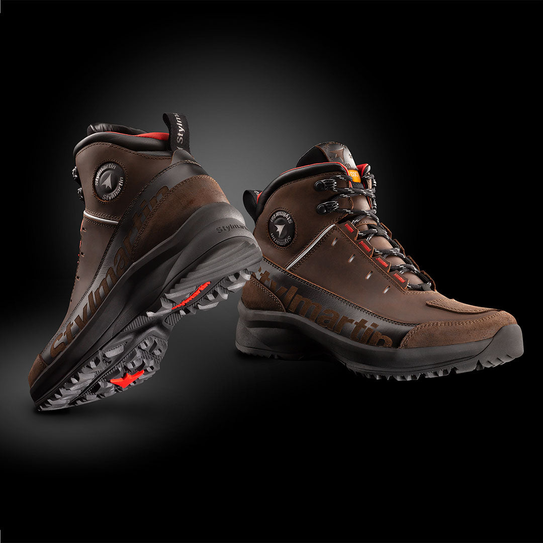 Chaussure-moto-stylmartin-vertigo-wp-brown-homme-femme-paire