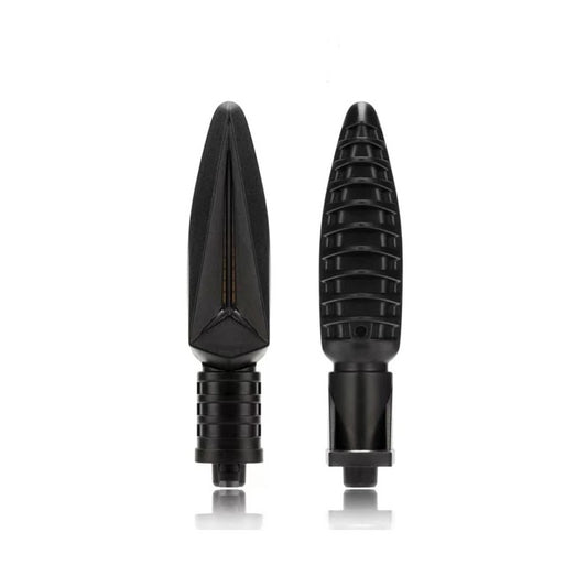 Clignotant LED moto séquentiel noir pour BMW avec design moderne et haute visibilité