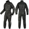 combinaison de pluie moto noire imperméable unisexe avec bandes réfléchissantes et coupe ample pour port sur blouson