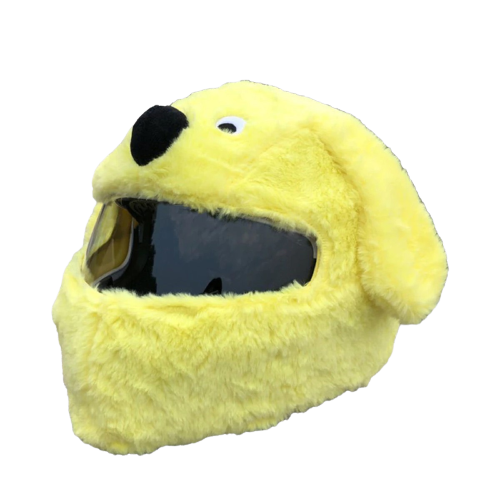 Couvre casque moto Pikachu jaune avec oreilles pointues, housse originale pour casque intégral, style fun inspiré manga