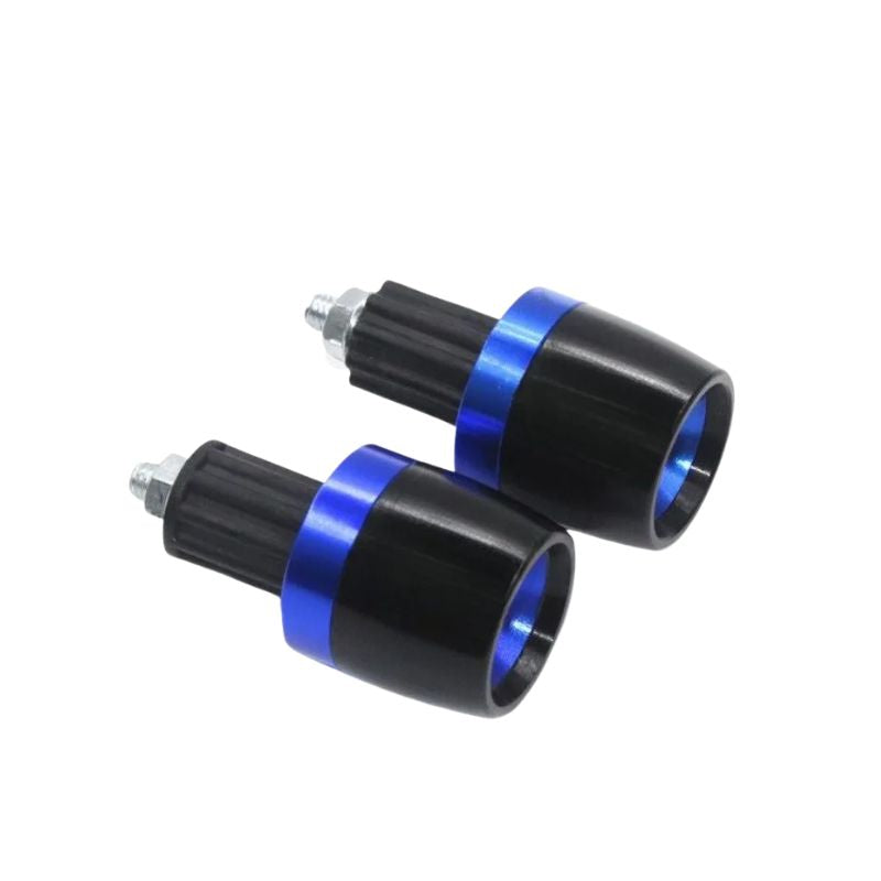 Embouts de guidon Kawasaki bleu aluminium 22mm