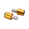 Embouts de poignées moto aluminium doré universel 22mm