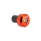 Embouts de guidon moto Ø17 anodisés orange aluminium universels