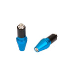 Extremos del manillar - conicidad pronunciada 17 mm anodizado azul - Vignette | Boutique biker