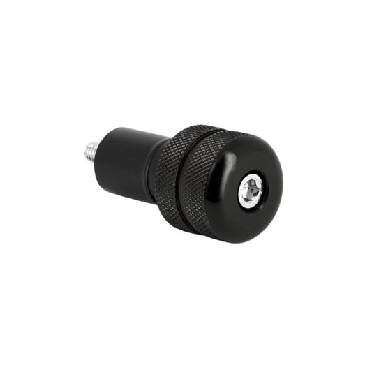 Embouts de guidon moto molette noir anodisé Ø17 aluminium