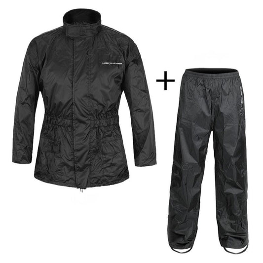 Ensemble pluie moto eco 4Square noir veste et pantalon imperméables