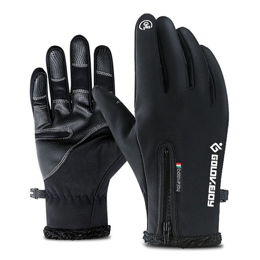 Paire de gants moto tactiles Anuta en polyester-nylon, paume antidérapante.