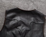 Gilet da motociclista in pelle - Vecchio vintage - Vignette | Boutique biker