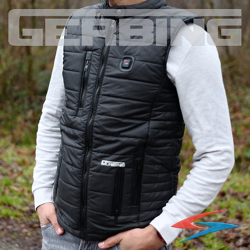 Gilet chauffant moto Gerbing Xtreme noir ultra-léger pour homme et femme avec chauffe buste, dos et col température
