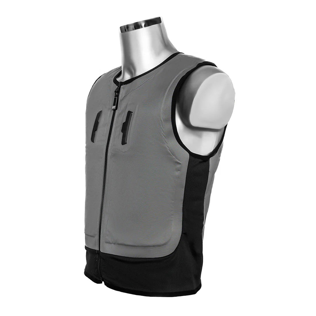 Gilet rafraîchissant moto Dry-Cool 10 gris pour homme et femme, technologie dry-cool, reste sec même activé, 72h de fraîcheur, IZI BodyCooling