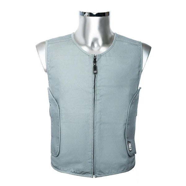 Gilet rafraîchissant professionnel industrie extrême chaleur – IZI BodyCooling PCM gris