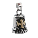 Campana de la guarda - Cruz de Malta dorada - Vignette | Boutique biker