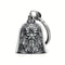 Clochette Guardian Bell Roi du Nord en alliage de zinc avec visage de roi viking barbu protecteur pour motard