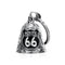 Clochette Guardian Bell Route 66 pour moto en alliage de zinc, style vintage américain