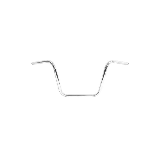 Guidon moto chopper apehanger médium 22mm custom acier noir