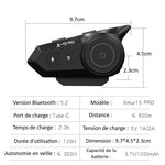 Interfono Bluetooth per moto X-15 PRO casco da moto - Vignette | Boutique biker