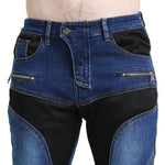 Pantalones vaqueros de moto reforzados con Kevlar - Azul - Vignette | Boutique biker