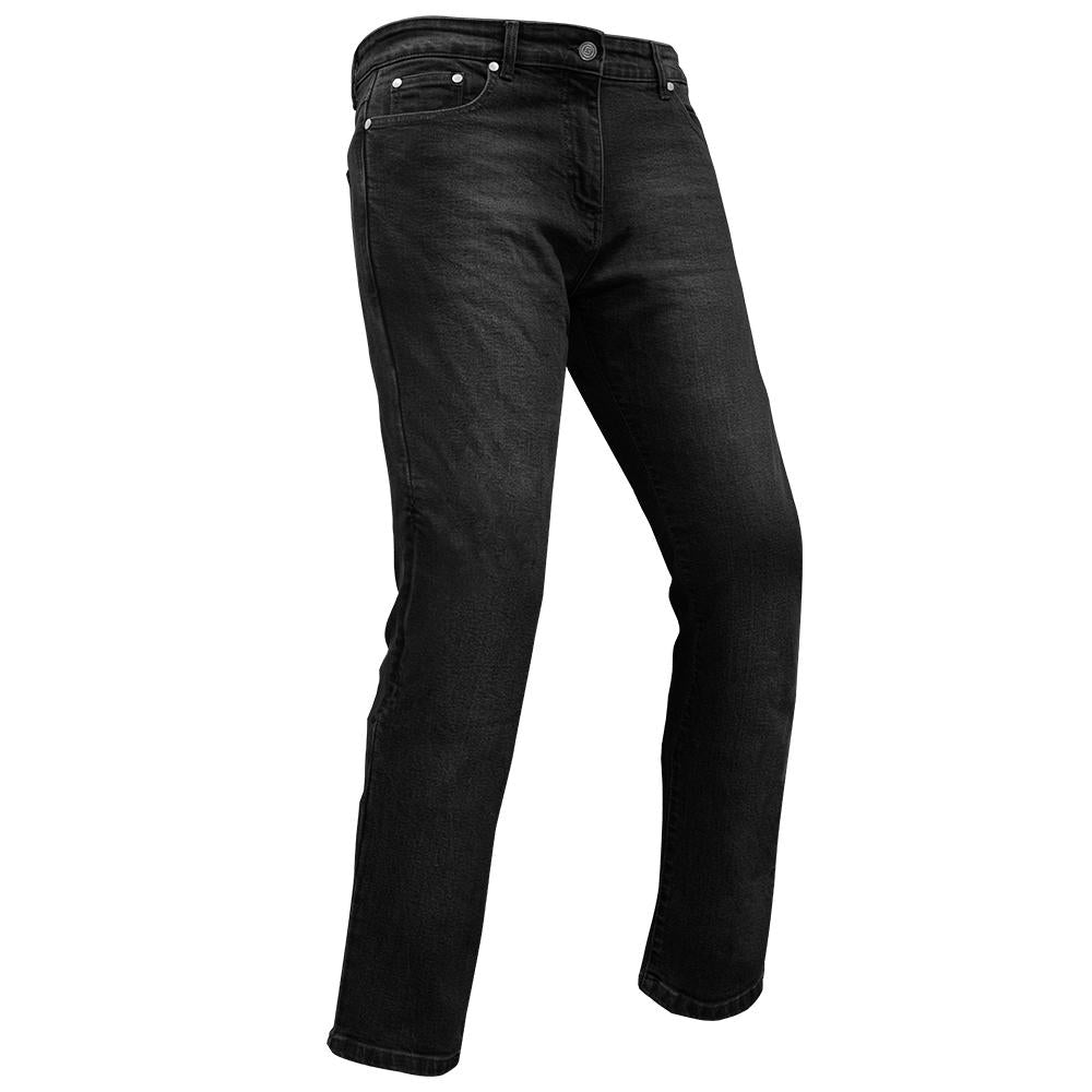 Jean moto homme Street Rider noir renforcé protections CE genoux et hanches