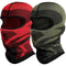 Lot de 2 cagoules moto rouge et vert, tissu respirant et extensible, coupe-vent et anti-transpiration, offrant confort et protection optimale contre le froid et le vent, unisexe et compatible casque