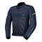 Blouson moto homme S-LINE R-Cooler bleu marine, mesh ventilé, touches fluo, protections CE.