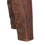 Pantaloni da motociclista in pelle da uomo - Vignette | Boutique biker
