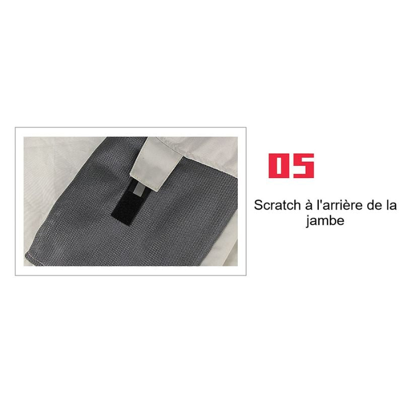 aeration pantalon de moto arriere de jambe