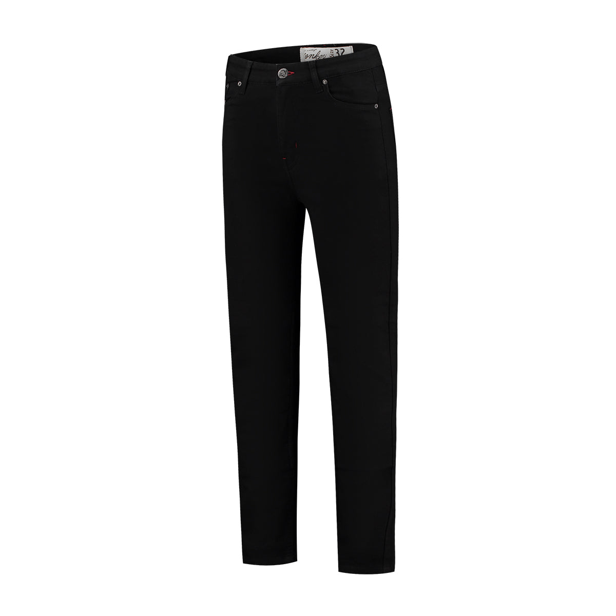 Jean moto noir homologué CE avec protections genoux et hanches