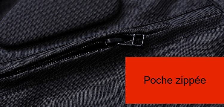 Pantalon moto avec poche zippée