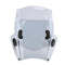 Pare-brise moto custom noir ABS opaque, design aérodynamique, protection optimale.