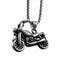 Pendentif moto Harley en acier inoxydable, symbole de liberté et de passion biker