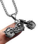 Colgante de motocicleta - Ghost Rider plateado - Vignette | Boutique biker