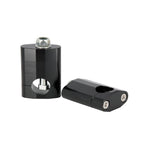 Pontet de guidon moto - Noir 28.6mm - Vignette | Boutique biker