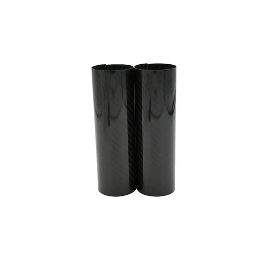 Protection de bas de fourche moto en carbone véritable, look racing pour enduro, cross ou supermotard