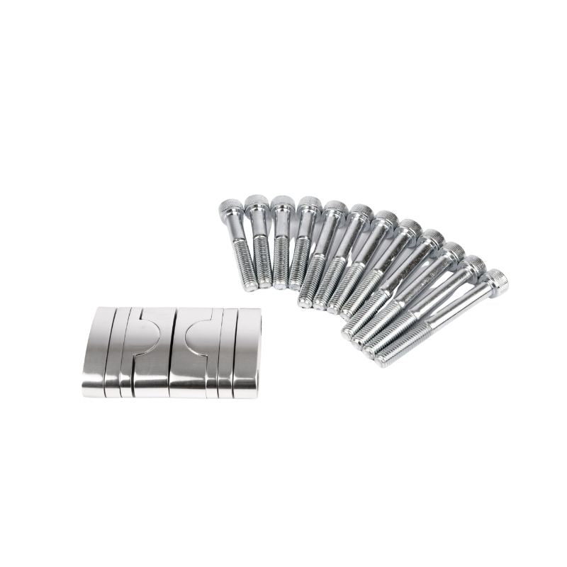Rehausses de guidon moto 22mm chromées en aluminium avec kit de vis
