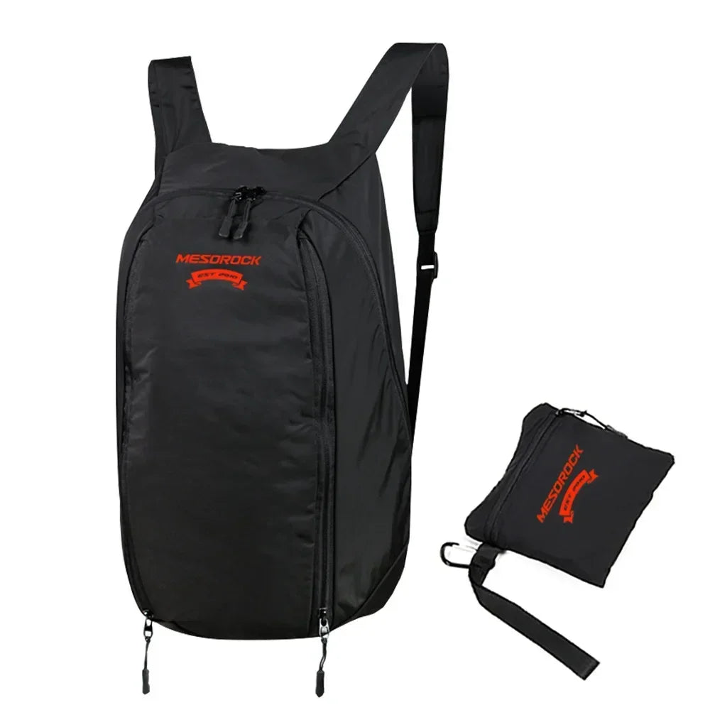Sac à dos moto noir 24L en nylon, ergonomique et léger, avec bretelles rembourrées et compartiment ordinateur