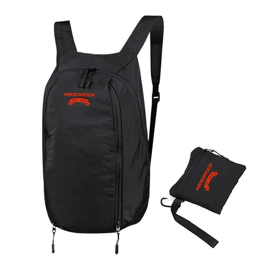 Sac à dos moto noir 24L en nylon, ergonomique et léger, avec bretelles rembourrées et compartiment ordinateur