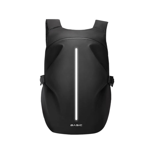 Sac à dos moto Basic™ 40L noir mat étanche réfléchissant antivol en PVC renforcé.
