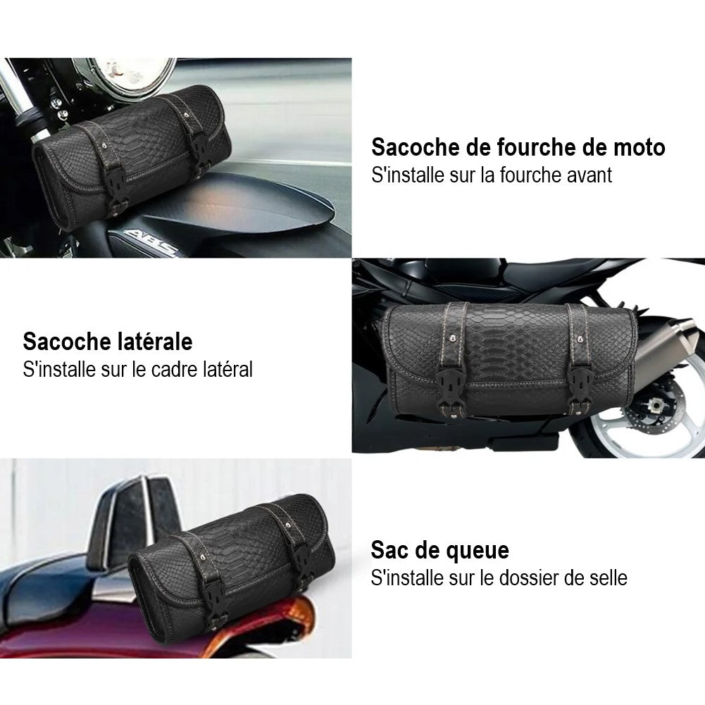 Sacoches-de-fourche-moto-Raid-installation