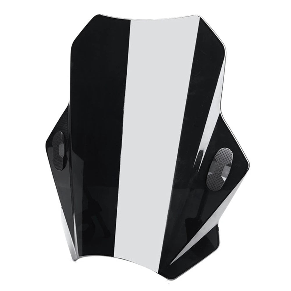 Saute-vent moto bicolore noir et blanc – style racing agressif et bonne protection