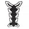 Sticker de protection pour réservoir moto noir et blanc au design anguleux