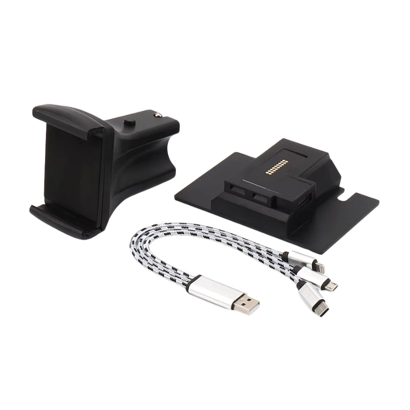 Support téléphone moto premium BMW K1600 en alliage aluminium, charge USB.