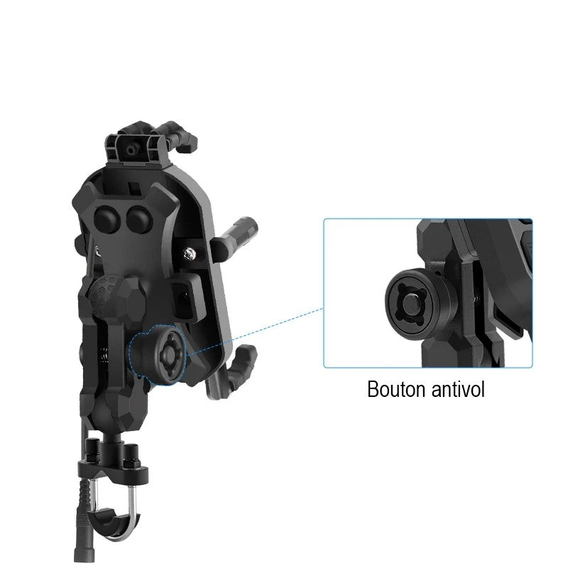 Support-telephone-moto-GripUp-antivol