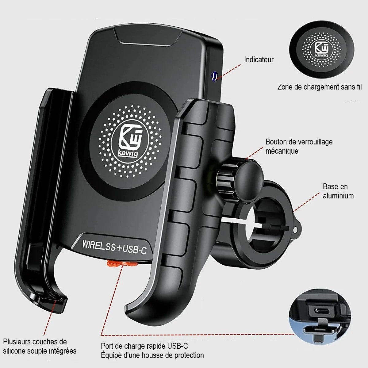 Support-telephone-moto-UniPod-details