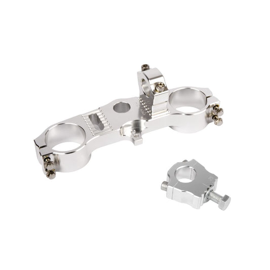 Té de fourche Yamaha YZ125-450F avec pontet 35mm argent