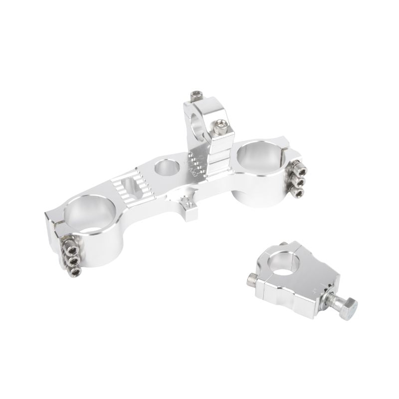Té de fourche supérieur Yamaha YZ 80 85 argent avec pontet 45mm